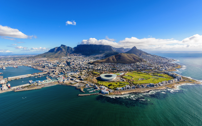 Luftbild von Kapstadt